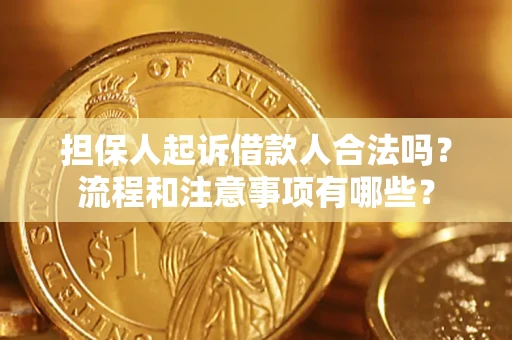 济南担保人起诉借款人合法吗？流程和注意事项有哪些？