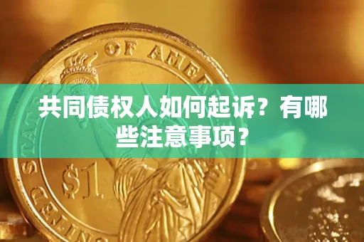 济南共同债权人如何起诉？有哪些注意事项？